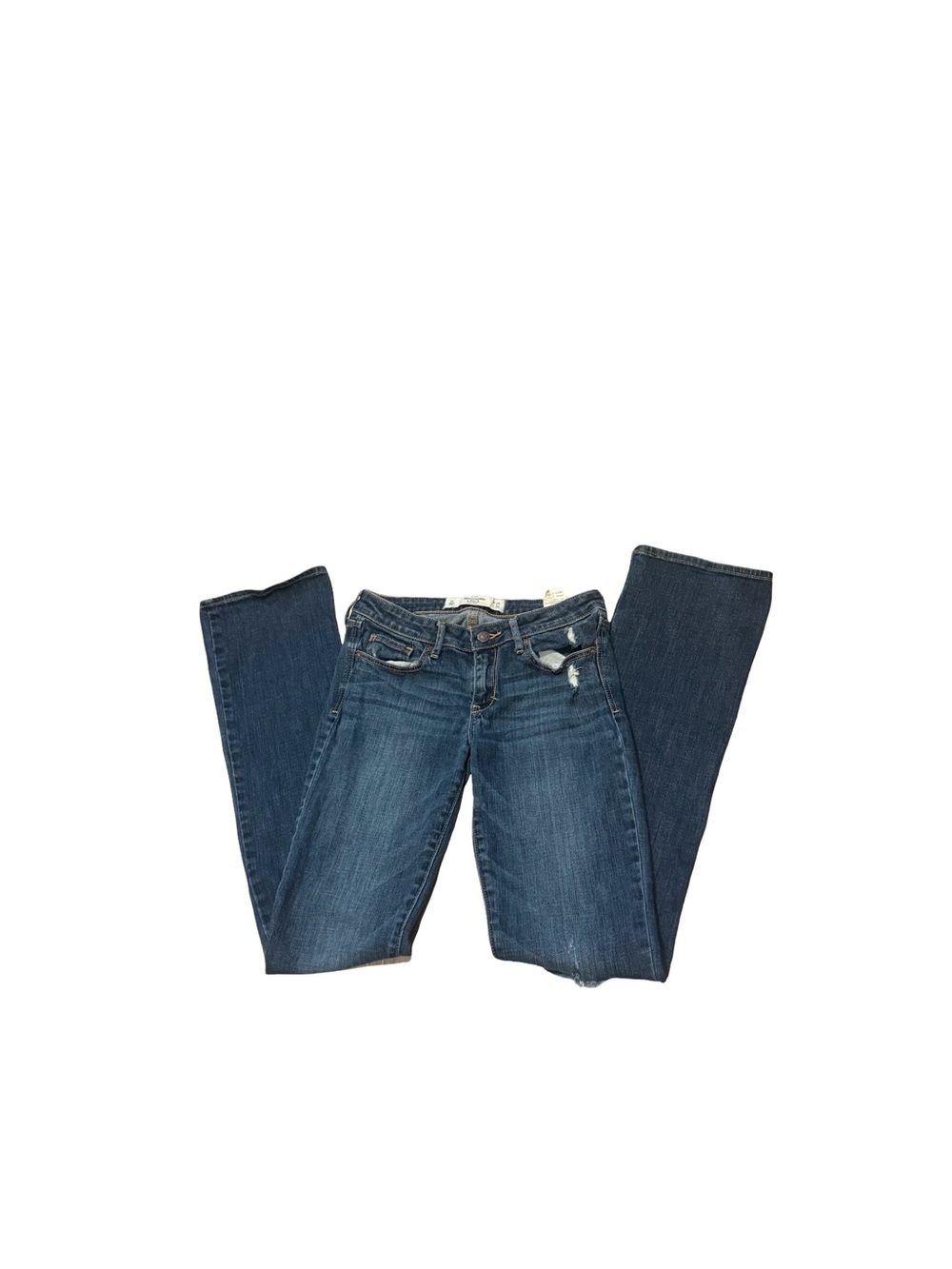 Y2K Abercrombie & Fitch Women's Dark Blue Bootcut Jeans